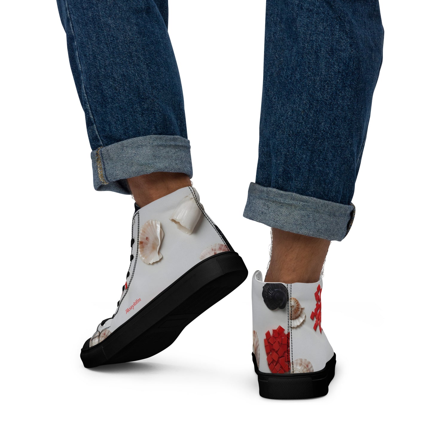 Men’s high top canvas shoes