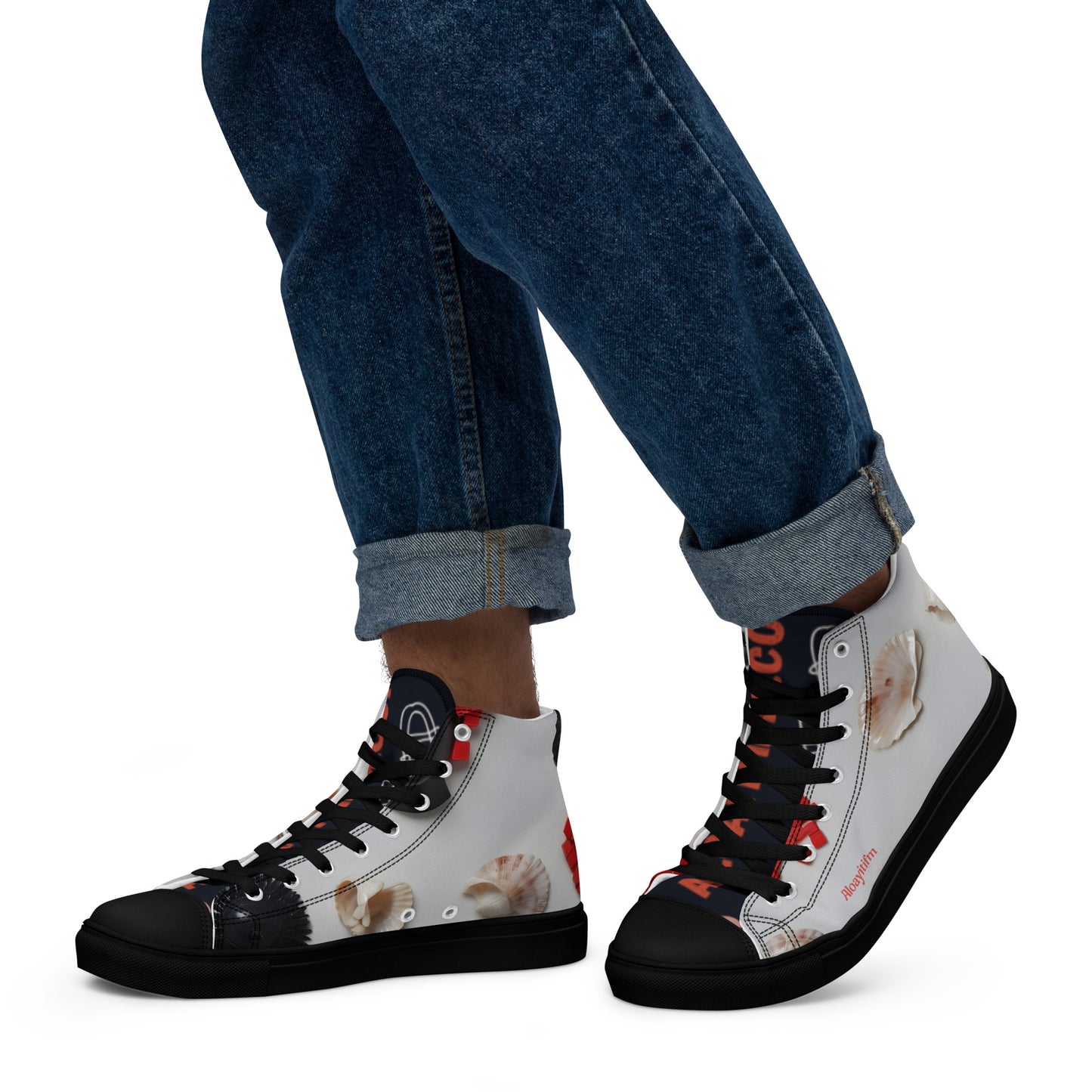 Men’s high top canvas shoes