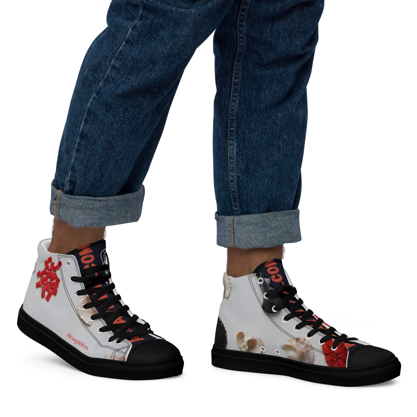 Men’s high top canvas shoes