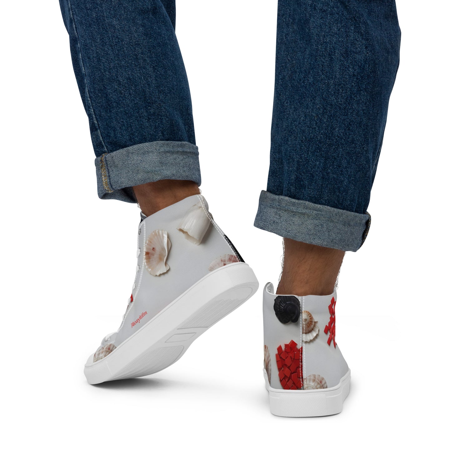 Men’s high top canvas shoes