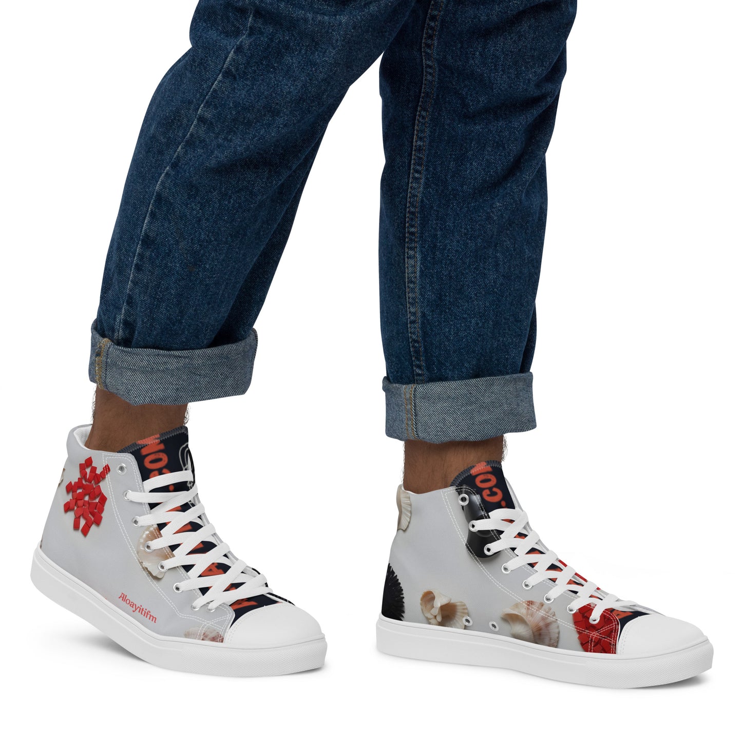 Men’s high top canvas shoes