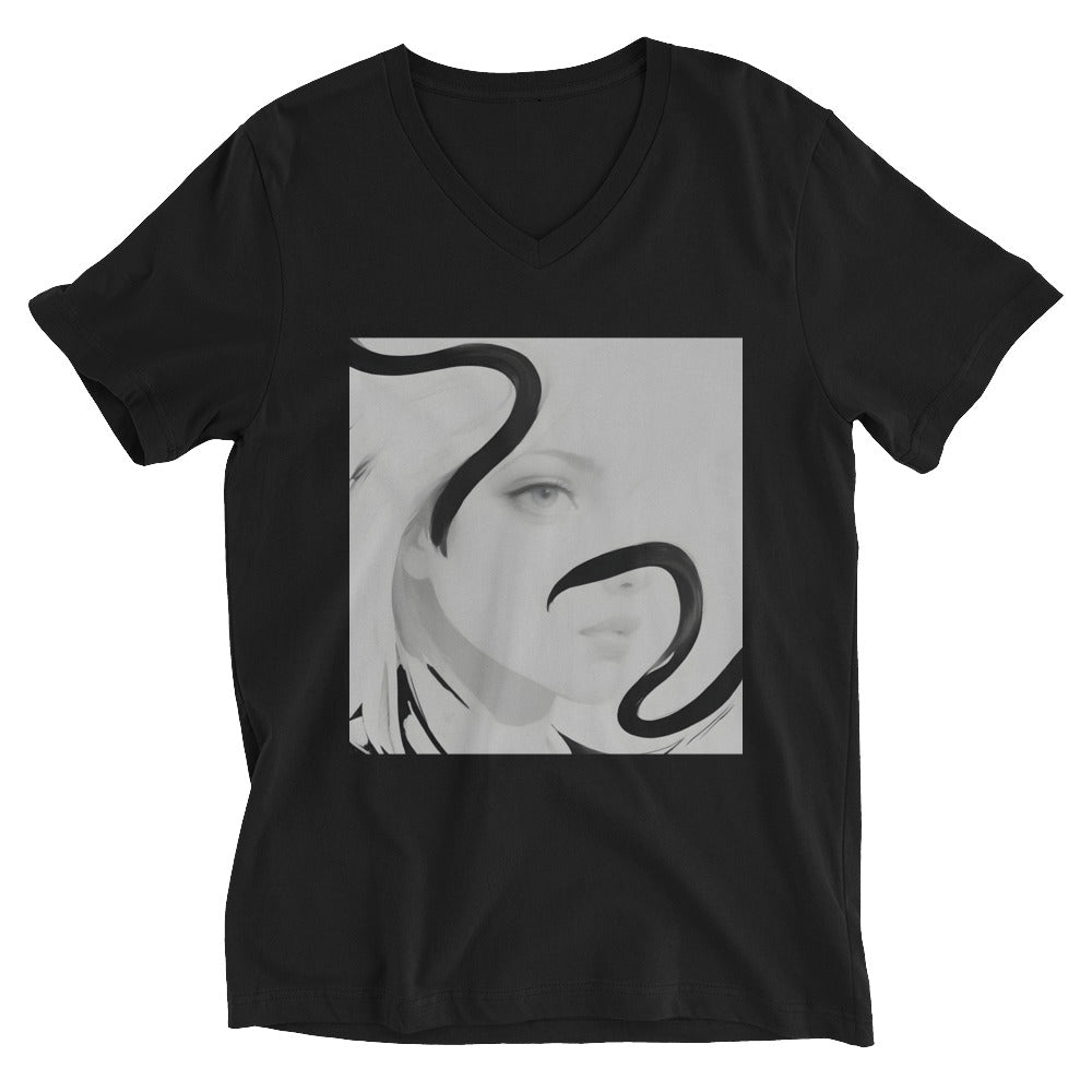 Sleeve V-Neck T-Shirt