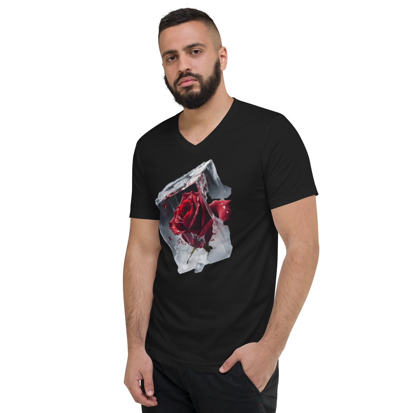 Unisex Short Sleeve V-Neck T-Shirt