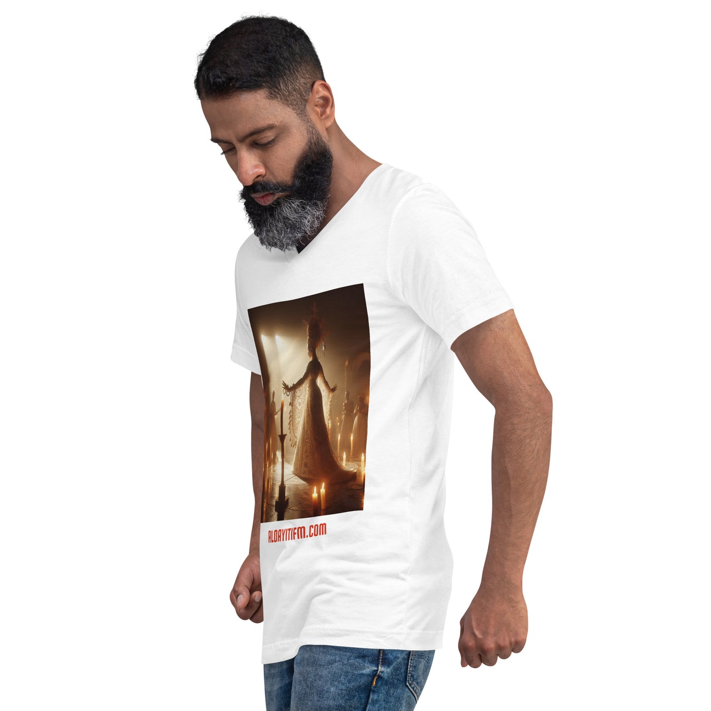 Unisex Short Sleeve V-Neck T-Shirt