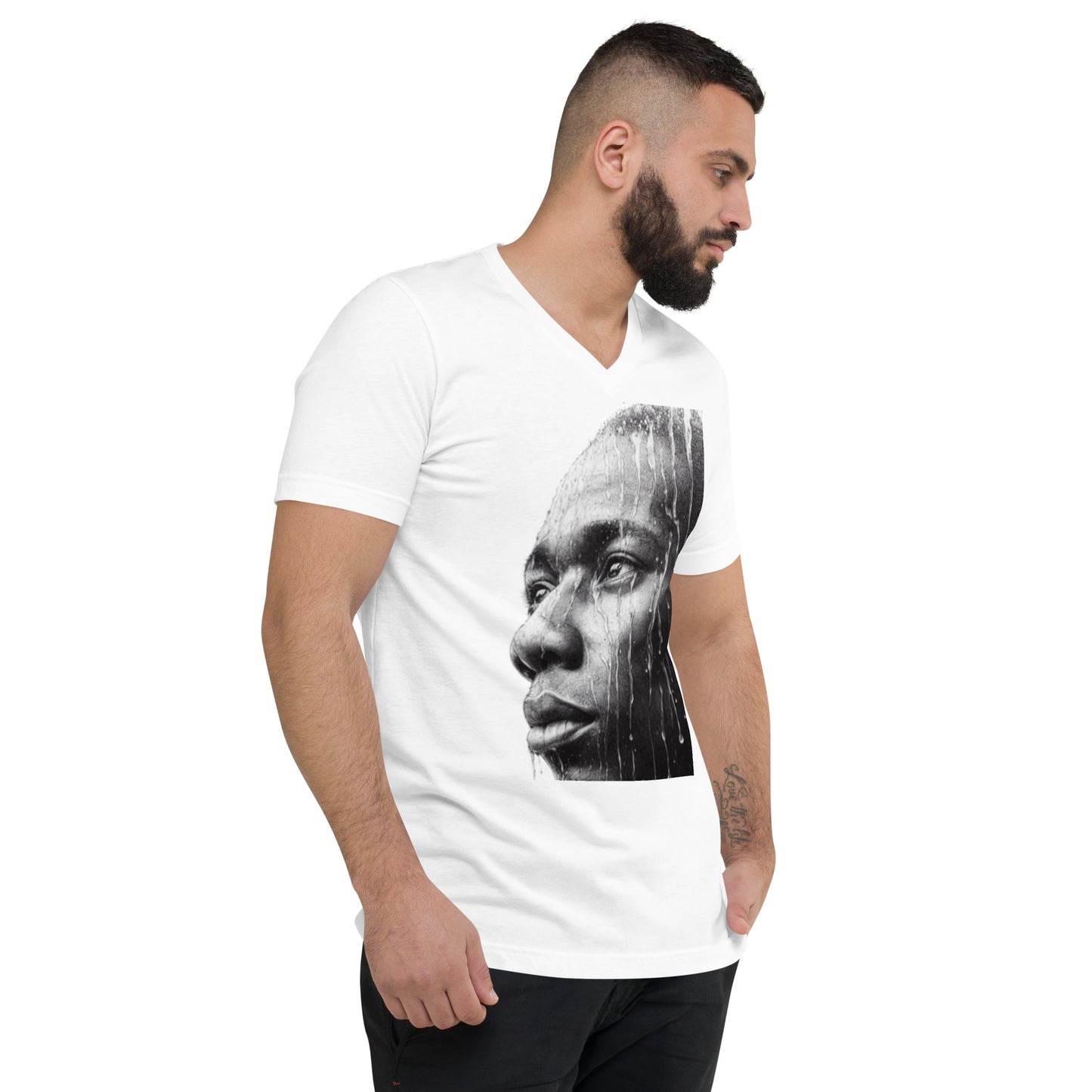 Unisex Short Sleeve V-Neck T-Shirt