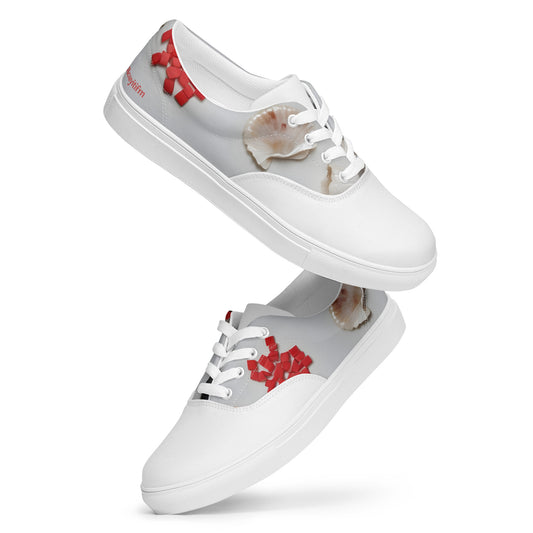 Women’s lace-up canvas shoes