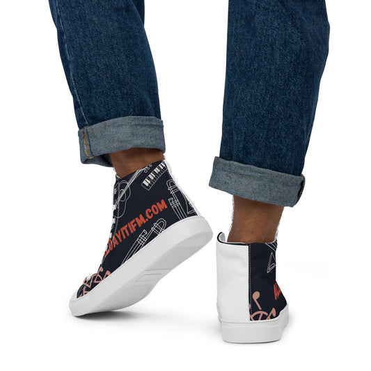 Men’s high top canvas shoes